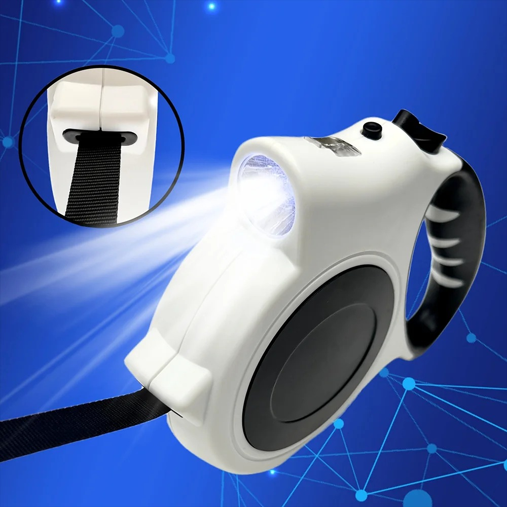 Running Gear Dog - 1 laisse rétractable lumineuse pour chien