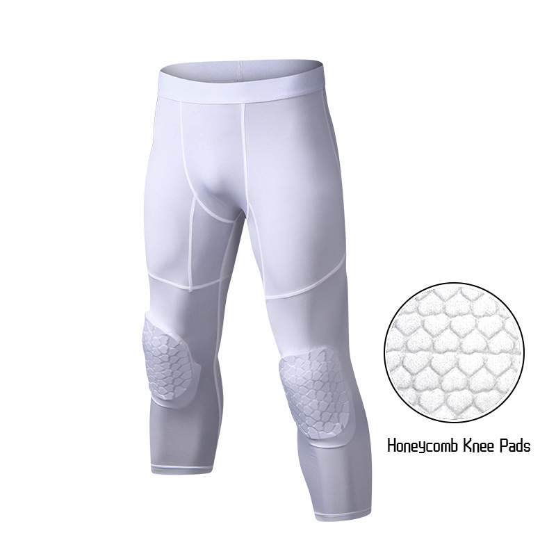Running Gear Cool - Leggings de compression rembourrés avec genouillères