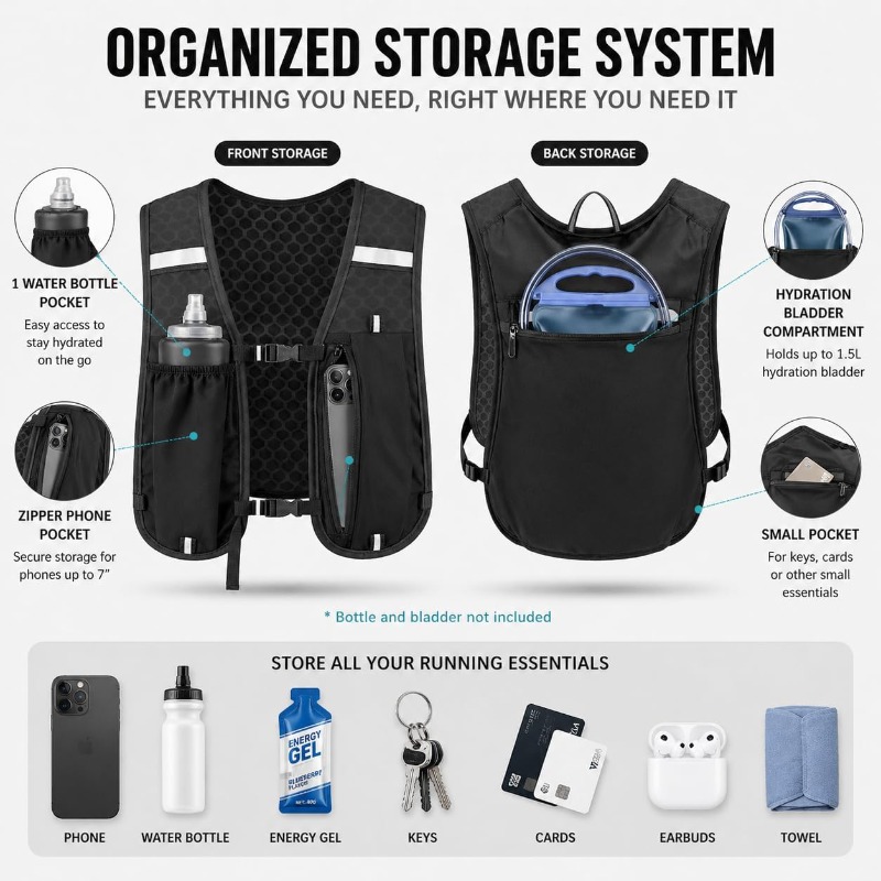 Gilet réfléchissant léger pour - Running Gear For Your Phone avis et prix