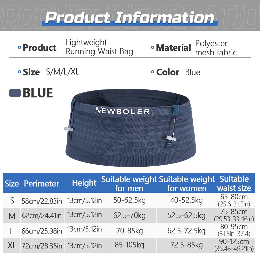 NEWBOLER Sac de taille élastiq - Running Gear Belt avis et prix