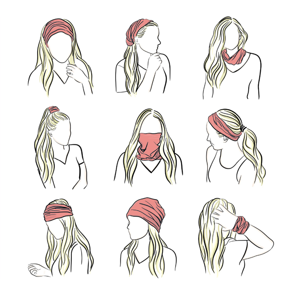 Bandana rose masque facial ran - Running Gear Youtube avis et prix