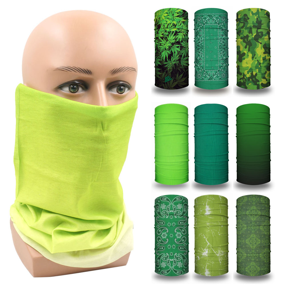 Bandanas visage vert couvertur - Running Gear Youtube avis et prix