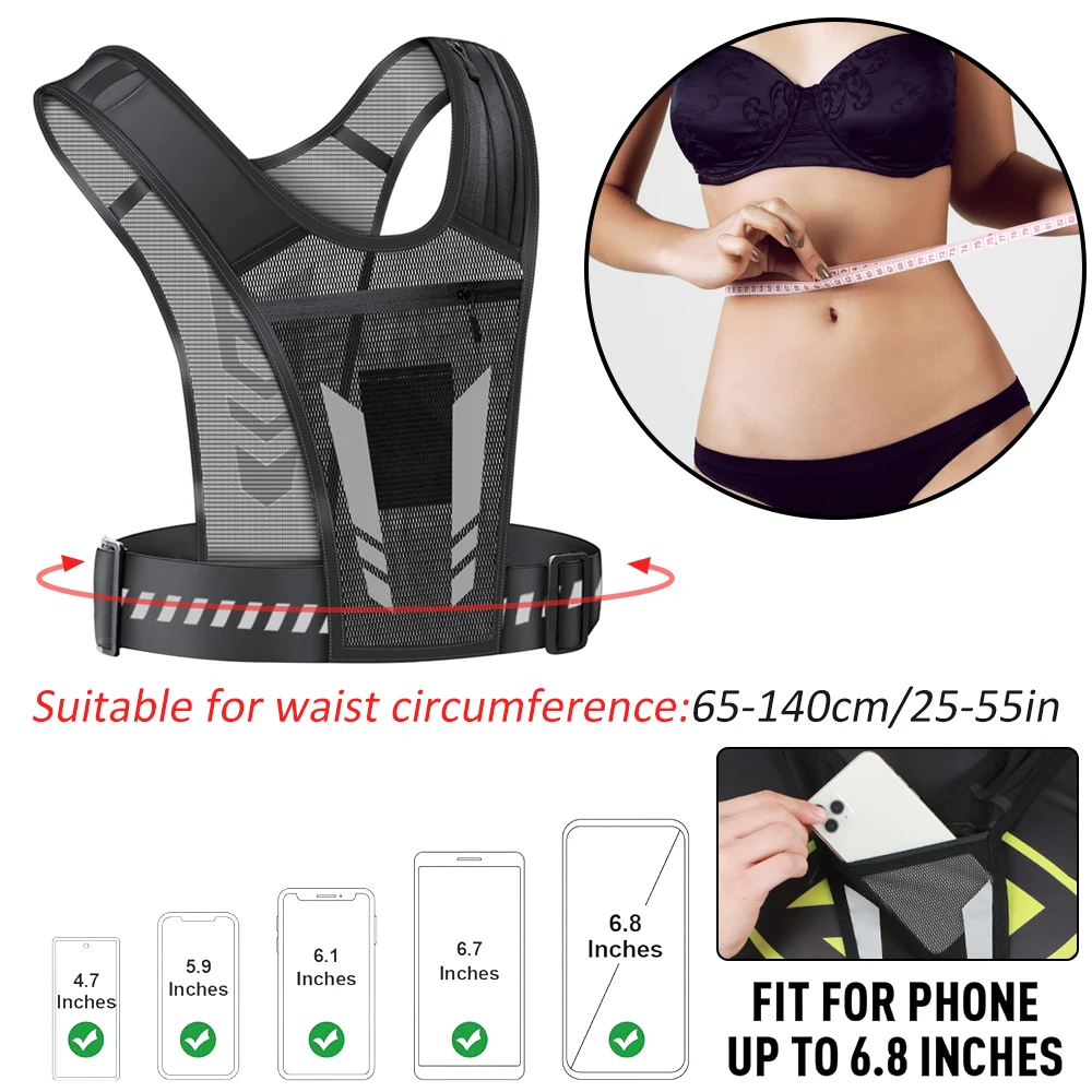 Gilet de course réfléchissant  - Running Gear For Your Phone avis et prix