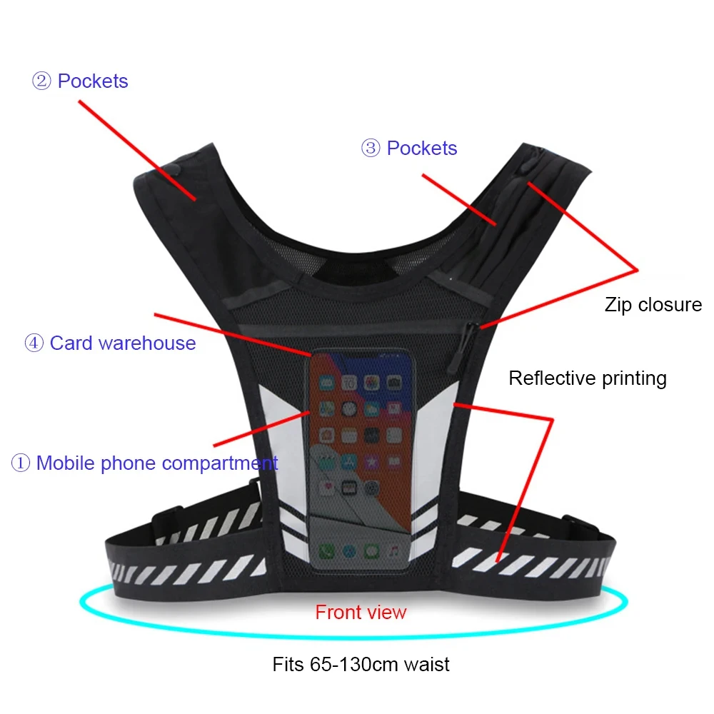 Gilet de course réfléchissant  - Running Gear For Your Phone avis et prix